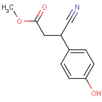 1356600-20-8 methyl 3-cyano-3-(4-hydroxyphenyl)propanoate chemical structure