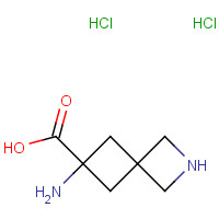 1170461-72-9 6-amino-2-azaspiro[3.3]heptane-6-carboxylic acid;dihydrochloride chemical structure