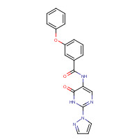 1343458-06-9 N-(6-oxo-2-pyrazol-1-yl-1H-pyrimidin-5-yl)-3-phenoxybenzamide chemical structure