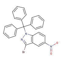 942189-39-1 3-bromo-5-nitro-1-tritylindazole chemical structure
