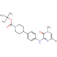 1346673-04-8 tert-butyl 4-[4-[(6-bromo-4-methyl-3-oxopyrazin-2-yl)amino]phenyl]piperidine-1-carboxylate chemical structure