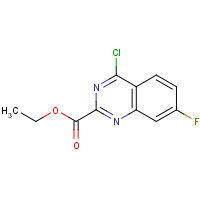 1189106-02-2 ethyl 4-chloro-7-fluoroquinazoline-2-carboxylate chemical structure