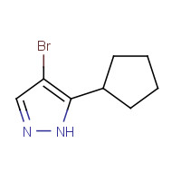 1116093-46-9 4-bromo-5-cyclopentyl-1H-pyrazole chemical structure