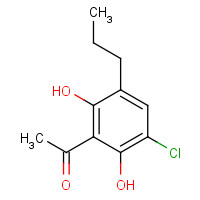 102624-59-9 1-(3-chloro-2,6-dihydroxy-5-propylphenyl)ethanone chemical structure