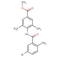 1529760-92-6 methyl 4-[(5-bromo-2-methylbenzoyl)amino]-3,5-dimethylbenzoate chemical structure