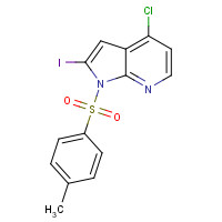 348640-26-6 4-chloro-2-iodo-1-(4-methylphenyl)sulfonylpyrrolo[2,3-b]pyridine chemical structure