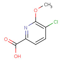 1214373-91-7 5-chloro-6-methoxypyridine-2-carboxylic acid chemical structure