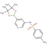 1162681-06-2 4-methyl-N-[5-(4,4,5,5-tetramethyl-1,3,2-dioxaborolan-2-yl)pyridin-3-yl]benzenesulfonamide chemical structure