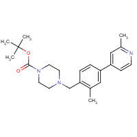 1460035-33-9 tert-butyl 4-[[2-methyl-4-(2-methylpyridin-4-yl)phenyl]methyl]piperazine-1-carboxylate chemical structure