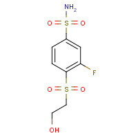 108966-76-3 3-fluoro-4-(2-hydroxyethylsulfonyl)benzenesulfonamide chemical structure