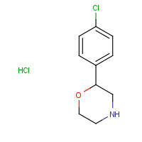 155138-25-3 2-(4-chlorophenyl)morpholine;hydrochloride chemical structure