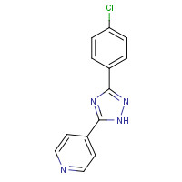 36646-40-9 4-[3-(4-chlorophenyl)-1H-1,2,4-triazol-5-yl]pyridine chemical structure