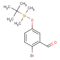 351418-50-3 2-bromo-5-[tert-butyl(dimethyl)silyl]oxybenzaldehyde chemical structure