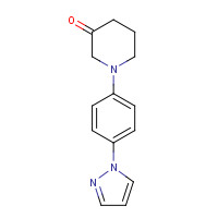 1418755-18-6 1-(4-pyrazol-1-ylphenyl)piperidin-3-one chemical structure