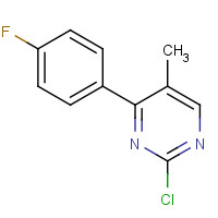 1341200-63-2 2-chloro-4-(4-fluorophenyl)-5-methylpyrimidine chemical structure