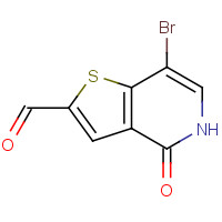 1610520-28-9 7-bromo-4-oxo-5H-thieno[3,2-c]pyridine-2-carbaldehyde chemical structure
