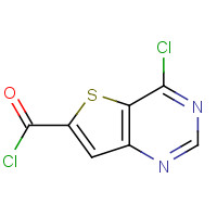 875339-14-3 4-chlorothieno[3,2-d]pyrimidine-6-carbonyl chloride chemical structure