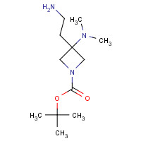 1227245-63-7 tert-butyl 3-(2-aminoethyl)-3-(dimethylamino)azetidine-1-carboxylate chemical structure