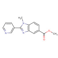 1356481-37-2 methyl 1-methyl-2-pyridin-3-ylbenzimidazole-5-carboxylate chemical structure