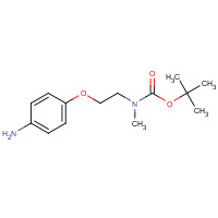 1170071-27-8 tert-butyl N-[2-(4-aminophenoxy)ethyl]-N-methylcarbamate chemical structure
