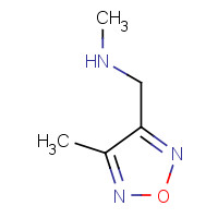588730-16-9 N-methyl-1-(4-methyl-1,2,5-oxadiazol-3-yl)methanamine chemical structure