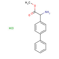 179811-50-8 methyl 2-amino-2-(4-phenylphenyl)acetate;hydrochloride chemical structure