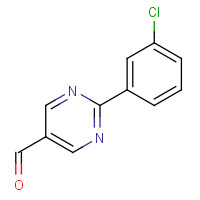 928713-22-8 2-(3-chlorophenyl)pyrimidine-5-carbaldehyde chemical structure