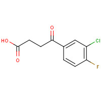 62903-16-6 4-(3-chloro-4-fluorophenyl)-4-oxobutanoic acid chemical structure