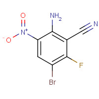 1326714-49-1 2-amino-5-bromo-6-fluoro-3-nitrobenzonitrile chemical structure
