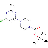 203519-37-3 tert-butyl 4-(6-chloro-2-methylpyrimidin-4-yl)piperazine-1-carboxylate chemical structure