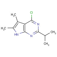 251947-19-0 4-chloro-5,6-dimethyl-2-propan-2-yl-7H-pyrrolo[2,3-d]pyrimidine chemical structure