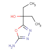 910656-41-6 3-(5-amino-1,3,4-oxadiazol-2-yl)pentan-3-ol chemical structure