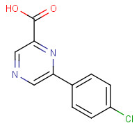 1258850-50-8 6-(4-chlorophenyl)pyrazine-2-carboxylic acid chemical structure