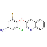 315228-26-3 3-chloro-5-fluoro-4-quinolin-3-yloxyaniline chemical structure
