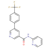 1057089-70-9 N-pyridin-2-yl-5-[4-(trifluoromethyl)phenyl]pyridine-3-carboxamide chemical structure