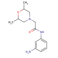 937632-24-1 N-(3-aminophenyl)-2-(2,6-dimethylmorpholin-4-yl)acetamide chemical structure