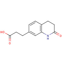 16076-06-5 3-(2-oxo-3,4-dihydro-1H-quinolin-7-yl)propanoic acid chemical structure