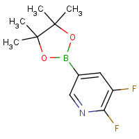 1154579-82-4 2,3-difluoro-5-(4,4,5,5-tetramethyl-1,3,2-dioxaborolan-2-yl)pyridine chemical structure
