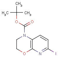 1214932-35-0 tert-butyl 6-iodo-2,3-dihydropyrido[2,3-b][1,4]oxazine-1-carboxylate chemical structure