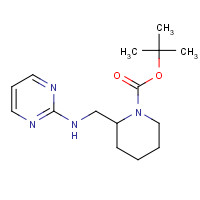 475105-56-7 tert-butyl 2-[(pyrimidin-2-ylamino)methyl]piperidine-1-carboxylate chemical structure