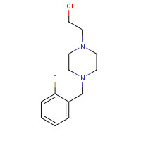 215654-93-6 2-[4-[(2-fluorophenyl)methyl]piperazin-1-yl]ethanol chemical structure