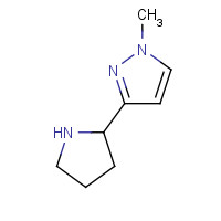 1169954-20-4 1-methyl-3-pyrrolidin-2-ylpyrazole chemical structure