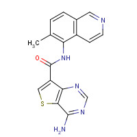 1446111-69-8 4-amino-N-(6-methylisoquinolin-5-yl)thieno[3,2-d]pyrimidine-7-carboxamide chemical structure