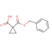 870647-41-9 1-phenylmethoxycarbonylcyclopropane-1-carboxylic acid chemical structure