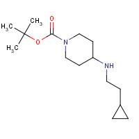 1150100-61-0 tert-butyl 4-(2-cyclopropylethylamino)piperidine-1-carboxylate chemical structure
