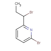 1352072-66-2 2-bromo-6-(1-bromopropyl)pyridine chemical structure