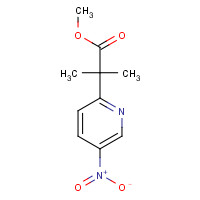292600-23-8 methyl 2-methyl-2-(5-nitropyridin-2-yl)propanoate chemical structure