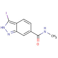 906000-50-8 3-iodo-N-methyl-2H-indazole-6-carboxamide chemical structure