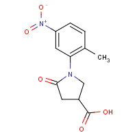 345297-69-0 1-(2-methyl-5-nitrophenyl)-5-oxopyrrolidine-3-carboxylic acid chemical structure