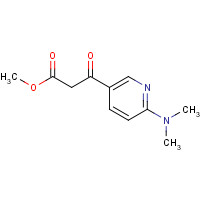1572399-09-7 methyl 3-[6-(dimethylamino)pyridin-3-yl]-3-oxopropanoate chemical structure